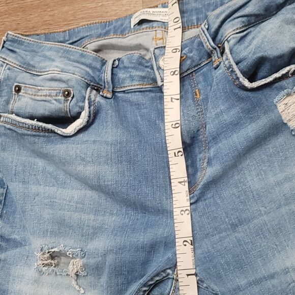 Zara woman distressed jeans size 8 - Picture 6 of 10